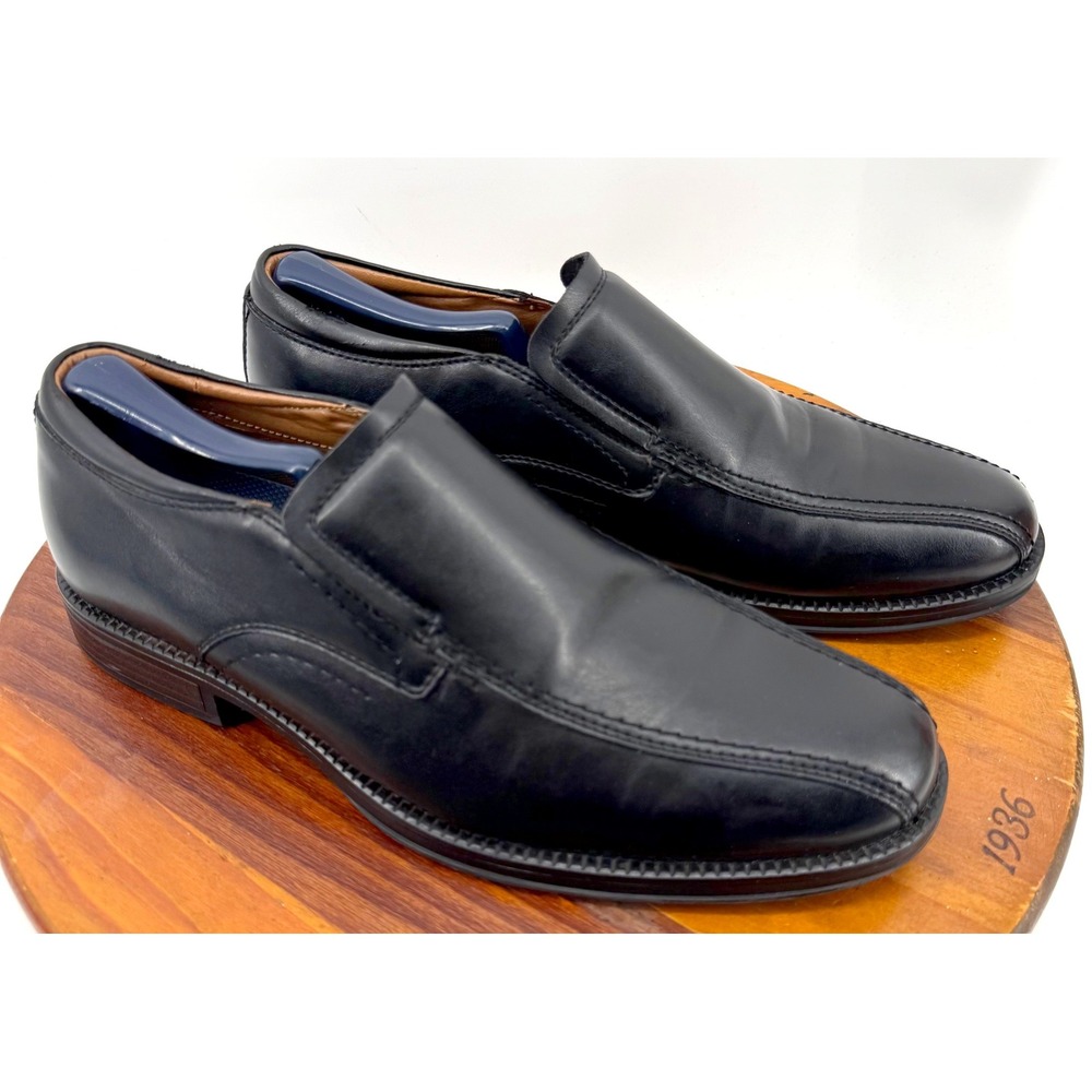 Dockers Greer Mens Slip On Loafer Oxford Shoes Size 8M Black Leather Comfort